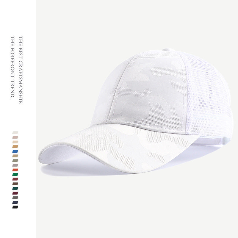 Wholesale Versatile Camouflage Sports Breathable Mesh Hard Top Baseball Cap